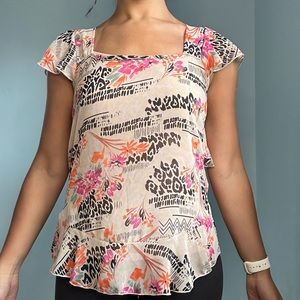 Lily white silk top